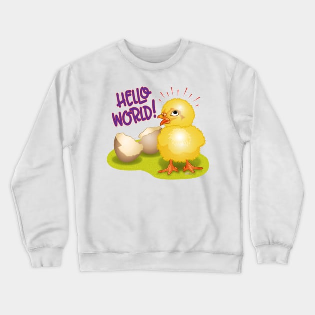 Hello World Crewneck Sweatshirt by NN Tease